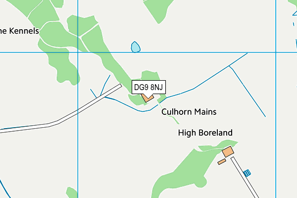 DG9 8NJ map - OS VectorMap District (Ordnance Survey)