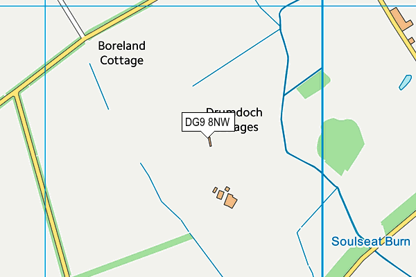 DG9 8NW map - OS VectorMap District (Ordnance Survey)