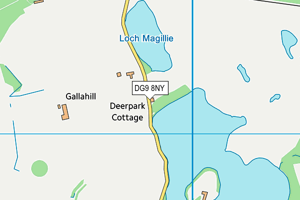 DG9 8NY map - OS VectorMap District (Ordnance Survey)