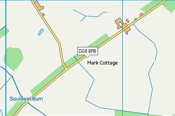 DG9 8PB map - OS VectorMap District (Ordnance Survey)