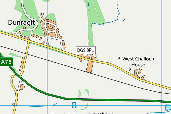 DG9 8PL map - OS VectorMap District (Ordnance Survey)