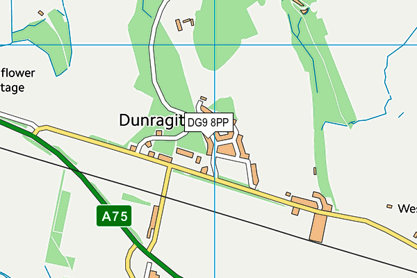 DG9 8PP map - OS VectorMap District (Ordnance Survey)