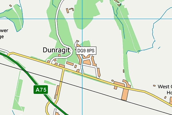 DG9 8PS map - OS VectorMap District (Ordnance Survey)