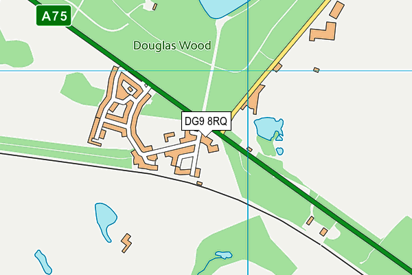 DG9 8RQ map - OS VectorMap District (Ordnance Survey)