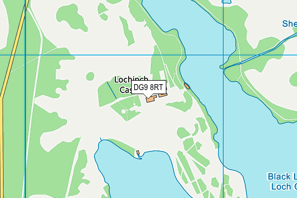 DG9 8RT map - OS VectorMap District (Ordnance Survey)