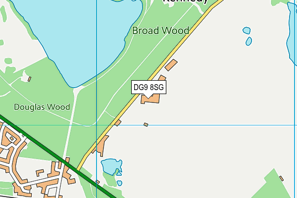 DG9 8SG map - OS VectorMap District (Ordnance Survey)