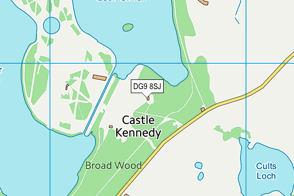 DG9 8SJ map - OS VectorMap District (Ordnance Survey)