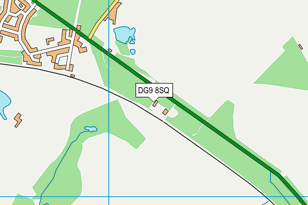 DG9 8SQ map - OS VectorMap District (Ordnance Survey)