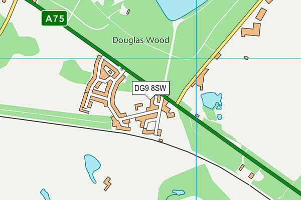 DG9 8SW map - OS VectorMap District (Ordnance Survey)