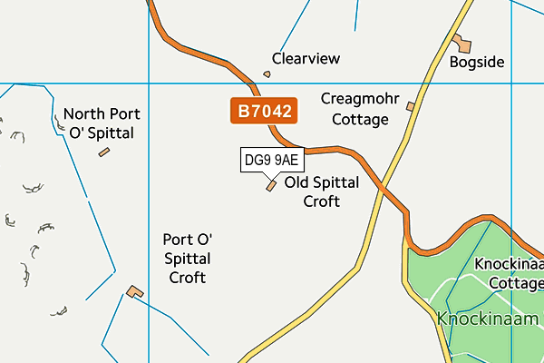 DG9 9AE map - OS VectorMap District (Ordnance Survey)