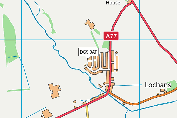 DG9 9AT map - OS VectorMap District (Ordnance Survey)