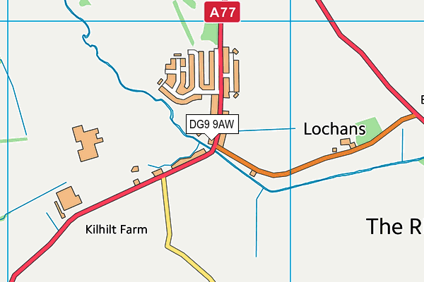 DG9 9AW map - OS VectorMap District (Ordnance Survey)