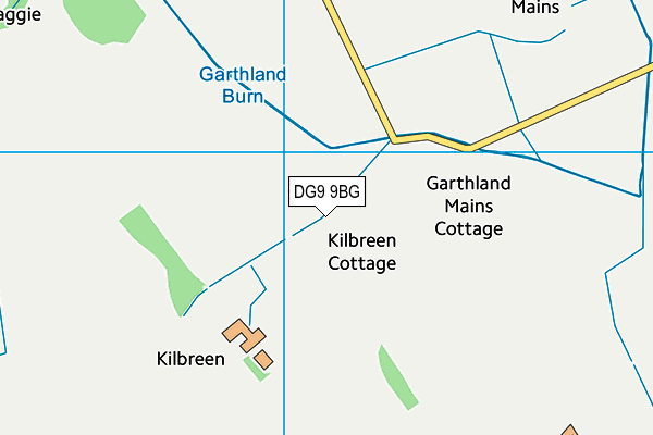 DG9 9BG map - OS VectorMap District (Ordnance Survey)