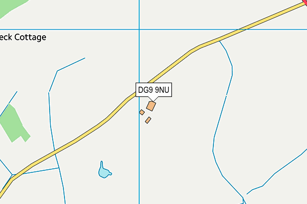 DG9 9NU map - OS VectorMap District (Ordnance Survey)