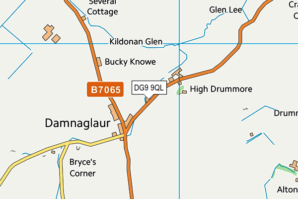 DG9 9QL map - OS VectorMap District (Ordnance Survey)