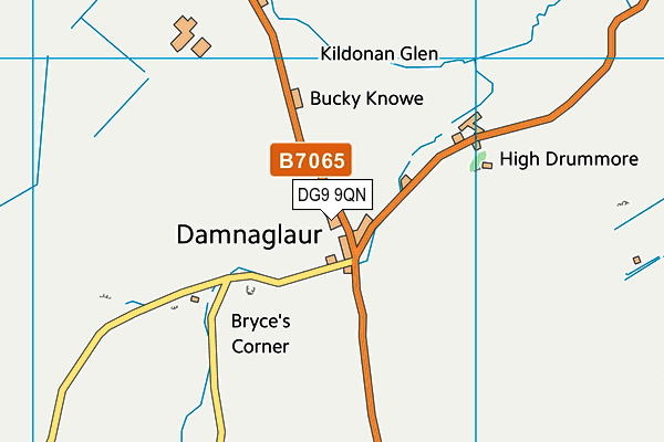 DG9 9QN map - OS VectorMap District (Ordnance Survey)