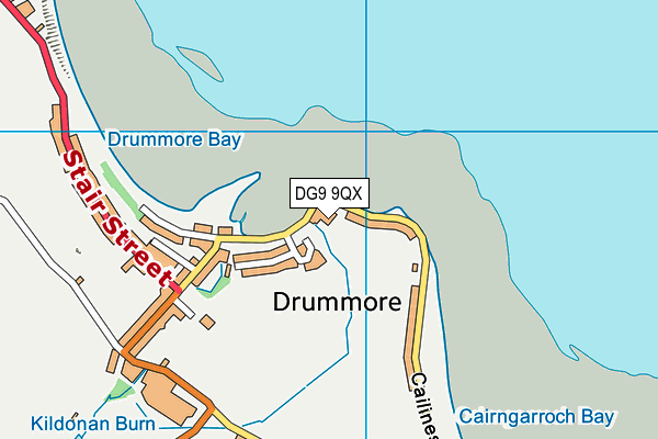 DG9 9QX map - OS VectorMap District (Ordnance Survey)