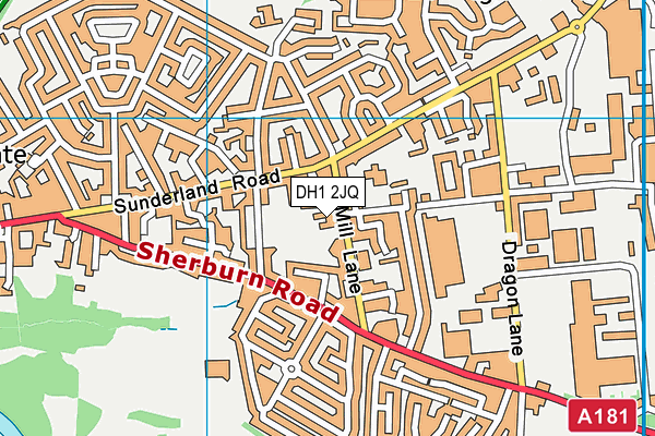 St Joseph's Catholic Primary School, Gilesgate map (DH1 2JQ) - OS VectorMap District (Ordnance Survey)