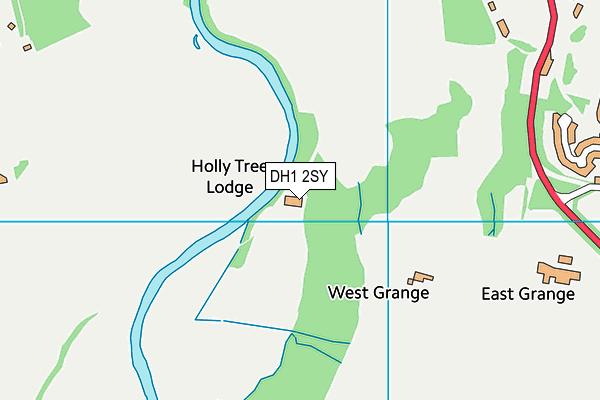 DH1 2SY map - OS VectorMap District (Ordnance Survey)