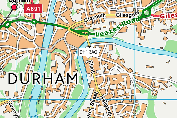 Map of THE CITY BAR DURHAM LIMITED at district scale