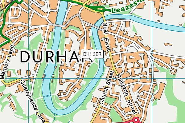 DH1 3ER map - OS VectorMap District (Ordnance Survey)