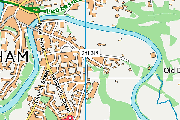 DH1 3JR map - OS VectorMap District (Ordnance Survey)