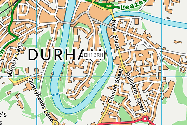 DH1 3RH map - OS VectorMap District (Ordnance Survey)
