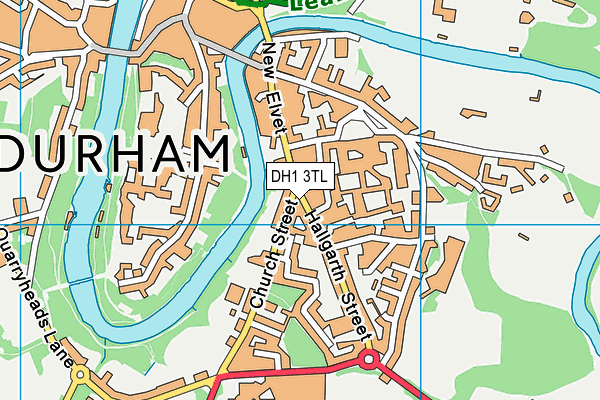 DH1 3TL map - OS VectorMap District (Ordnance Survey)