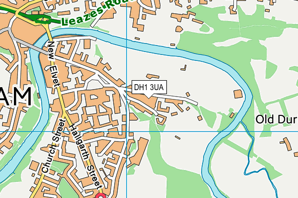 DH1 3UA map - OS VectorMap District (Ordnance Survey)