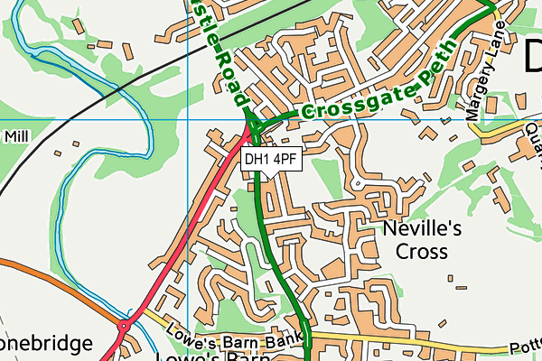 Map of NEVILLES CROSS COMMUNITY CIC at district scale