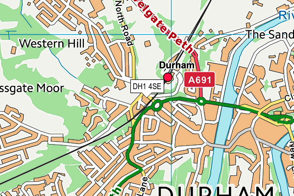 Map of PIZZACO DURHAM LTD at district scale