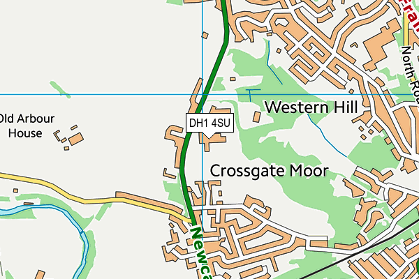 Durham Johnston Comprehensive School map (DH1 4SU) - OS VectorMap District (Ordnance Survey)