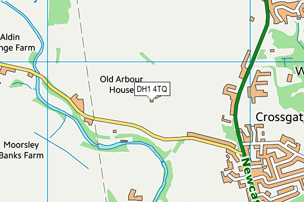 DH1 4TQ map - OS VectorMap District (Ordnance Survey)
