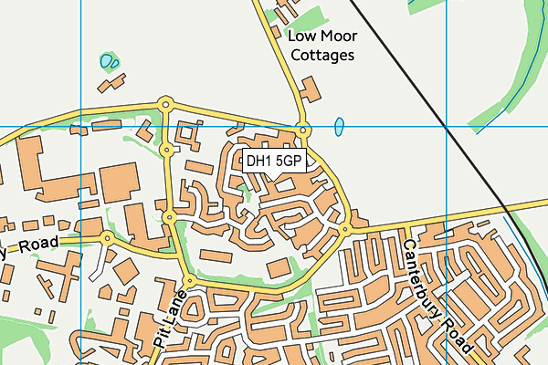DH1 5GP map - OS VectorMap District (Ordnance Survey)