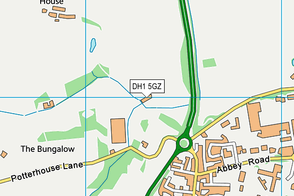 DH1 5GZ map - OS VectorMap District (Ordnance Survey)