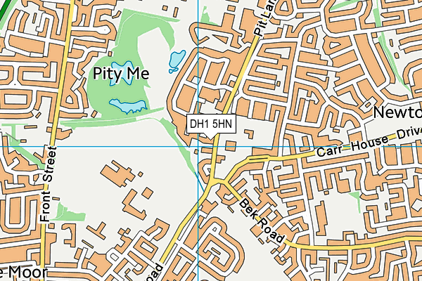 DH1 5HN map - OS VectorMap District (Ordnance Survey)