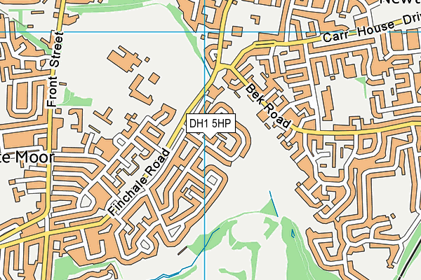 DH1 5HP map - OS VectorMap District (Ordnance Survey)