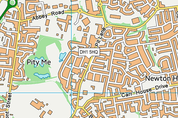 DH1 5HQ map - OS VectorMap District (Ordnance Survey)