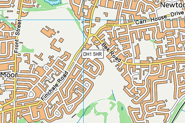 DH1 5HR map - OS VectorMap District (Ordnance Survey)