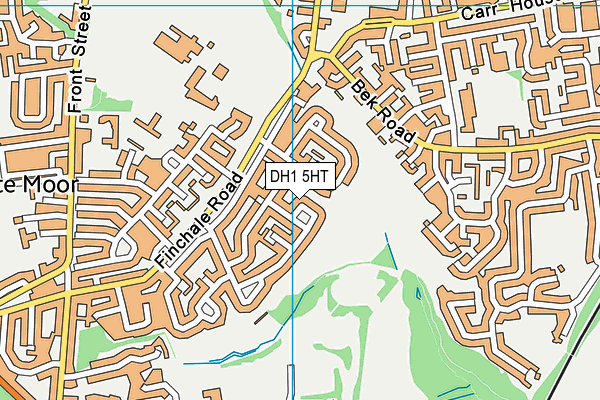 DH1 5HT map - OS VectorMap District (Ordnance Survey)
