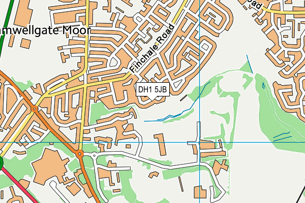 DH1 5JB map - OS VectorMap District (Ordnance Survey)
