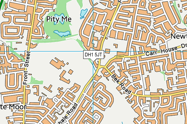 DH1 5JT map - OS VectorMap District (Ordnance Survey)