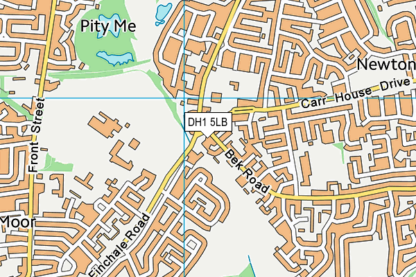DH1 5LB map - OS VectorMap District (Ordnance Survey)