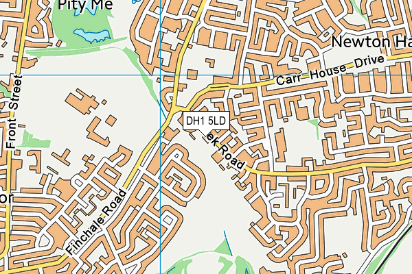 DH1 5LD map - OS VectorMap District (Ordnance Survey)