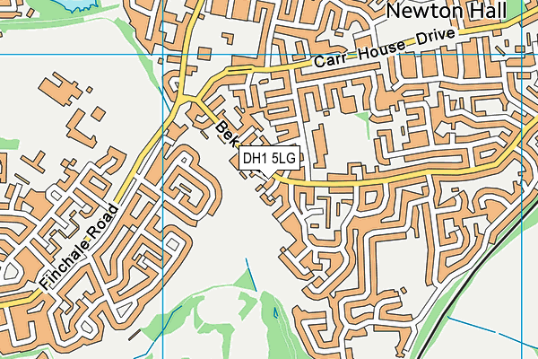 DH1 5LG map - OS VectorMap District (Ordnance Survey)