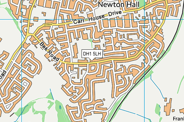 DH1 5LH map - OS VectorMap District (Ordnance Survey)
