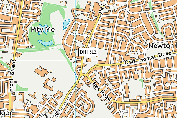 St Godric's Catholic Primary School, Durham map (DH1 5LZ) - OS VectorMap District (Ordnance Survey)