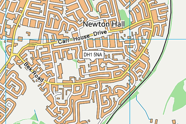 DH1 5NA map - OS VectorMap District (Ordnance Survey)