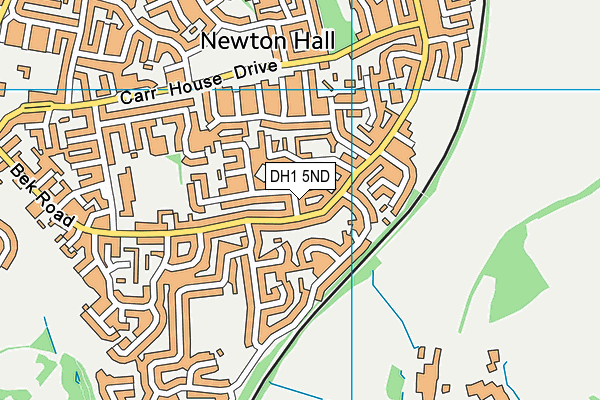 DH1 5ND map - OS VectorMap District (Ordnance Survey)