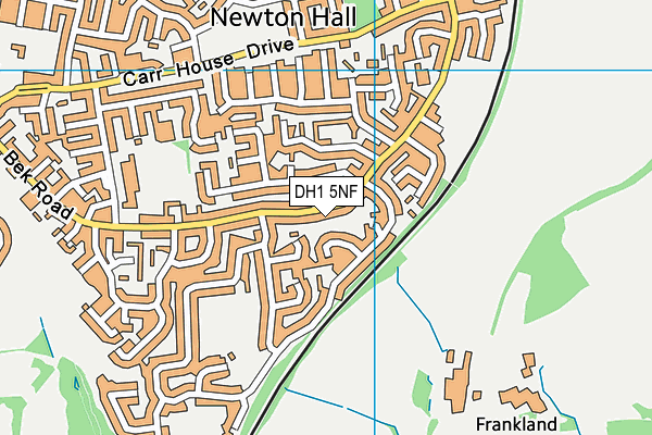 DH1 5NF map - OS VectorMap District (Ordnance Survey)